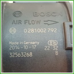 Debimetro Misuratore Massa Aria BOSCH 0281002792 FIAT GRANDE PUNTO 2Y 1.3 MJT 32563268 2005 2008
