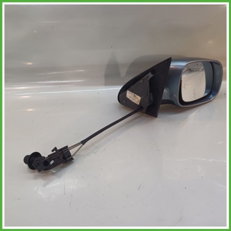 Specchio Specchietto Retrovisore Destro DX AZZURRO SKODA FABIA 6Y 2000 2007 MAGNA 012659 Originale Usato
