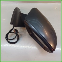 Specchio Specchietto Retrovisore Destro DX GRIGIO SKODA OCTAVIA 5E 2016 2019 MAGNA Originale Usato