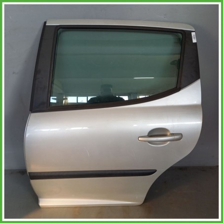 Porta Portiera Sportello Posteriore Sinistra SX GRIGIO PEUGEOT 207 Station Wagon 2006 2009 Originale Usato
