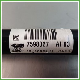Semiasse Anteriore Sinistro SX BMW X3 F25 31607619657 2010 2014 BMW 8250130887085