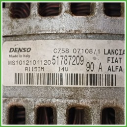 Alternatore DENSO MS1012101120 FIAT GRANDE PUNTO 2Y 51787209