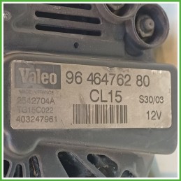 Alternatore VALEO TG15C022 CITROEN C3 1a Serie 5705CE