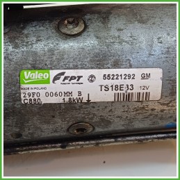 Motorino Avviamento VALEO TS18E33 OPEL CORSA VAN 55221292