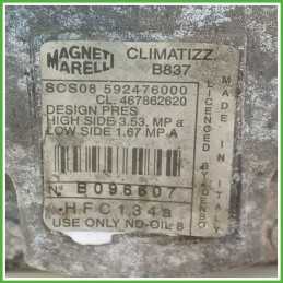 Compressore Clima AC Aria Condizionata MAGNETI MARELLI SCS08 FIAT PUNTO 1N/1P 46786262