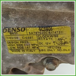 Compressore Clima AC Aria Condizionata DENSO SCSB06 LANCIA YPSILON TE 51747318