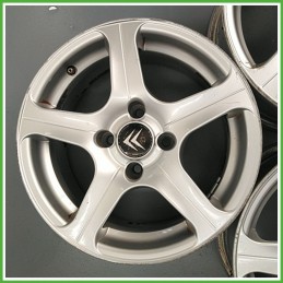 Cerchio Singolo in Lega CITROEN C3 (A51) (dal 09/2009 al 06/2013) 15 pollici 15" 6.5J 4x108 ET 14 originale usato al pz