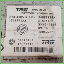 Centralina ABS Modulo Pompa TRW EBC430NG 71752655 LANCIA YPSILON TI Originale Usato