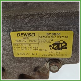 Compressore Clima AC Aria Condizionata DENSO SCSB06 LANCIA MUSA 43 51747318