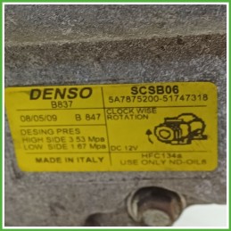 Compressore Clima AC Aria Condizionata DENSO 5A7875200 LANCIA YPSILON TI 71785268