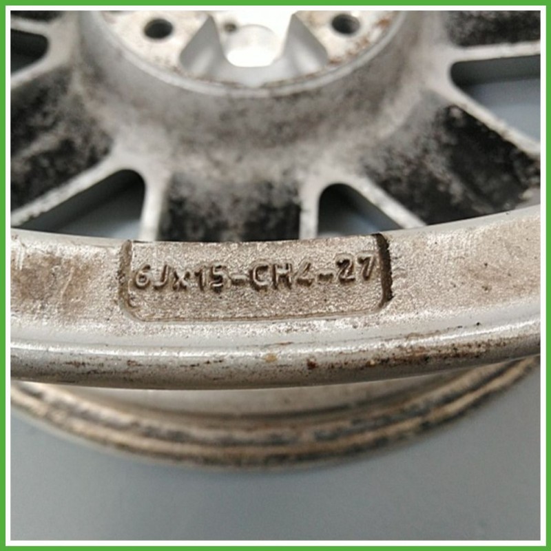 Cerchio Singolo in Lega CITROEN C4 (dal 11/2004 al 10/2010) 15 pollici 15" 6.0J 4x108 ET 27 originale usato al pz