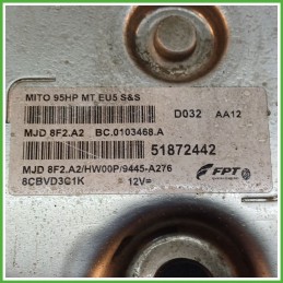 Centralina Motore Iniezione ECU MAGNETI MARELLI MJD8F2.A2 ALFA ROMEO MiTo X6 1.3 JTDm 70kw 51872442 2008 2011