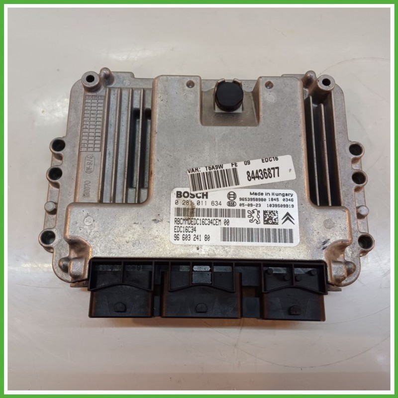 Centralina Motore Iniezione ECU BOSCH 0281011634 PEUGEOT 307 1.6 16V 80kw 1940XC 2001 2006