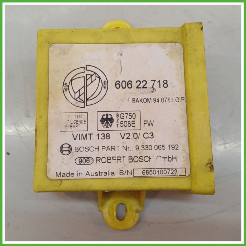Centralina Immobilizzatore BOSCH 9330065192 ALFA ROMEO 164 60622718 1987 1998