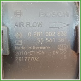 Debimetro Misuratore Massa Aria BOSCH 0281002832 OPEL ZAFIRA A05 1.7 93188724 2005 2010
