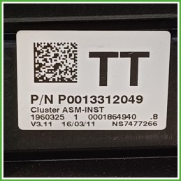 Quadro strumenti contachilometri tachimetro JOHNSON CONTROLS NS7477266 OPEL CORSA S07 1.3 13372999