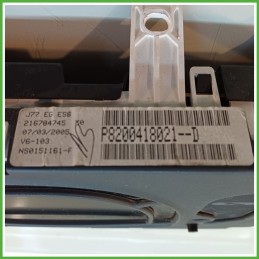 Quadro strumenti contachilometri tachimetro JOHNSON CONTROLS NS0151161 RENAULT MODUS 1a Serie 1.2 16V 8200617793