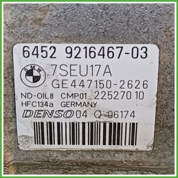 Compressore Clima AC Aria Condizionata DENSO 7SEU17A BMW X3 F25 64529216467
