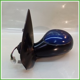 Specchio Specchietto Retrovisore Sinistro SX BLU PEUGEOT 206 1998 2009 MAGNETI MARELLI 01-8015 Originale Usato
