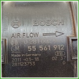 Debimetro Misuratore Massa Aria BOSCH 0281002940 OPEL CORSA S07 1.3 55561912 2011 2015