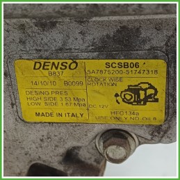 Compressore Clima AC Aria Condizionata DENSO SCSB06 LANCIA YPSILON TI 71785268