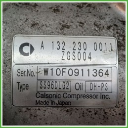 Compressore Clima AC Aria Condizionata CALSONIC SS96DLG2 SMART FORTWO A/C451 A1322300011