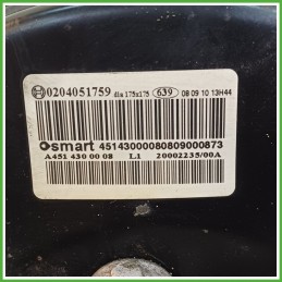 Servofreno Pompa Freni Depressore BOSCH 0204051759 SMART FORTWO A/C451 A4514300008