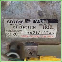 Compressore Clima AC Aria Condizionata SANDEN SD7C16 PEUGEOT 3008 9825868180