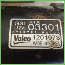 Motorino Avviamento VALEO 1201973 HYUNDAI i10 3610004700