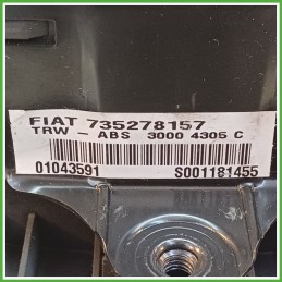 Airbag Guidatore Sinistro SX FIAT PUNTO 1N/1P 1.2 735278157 1999 2005 TRW S001181455