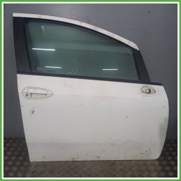 Porta Portiera Sportello Anteriore Sinistra SX BIANCO FIAT GRANDE PUNTO 2Y Berlina 2005 2008 Originale Usato