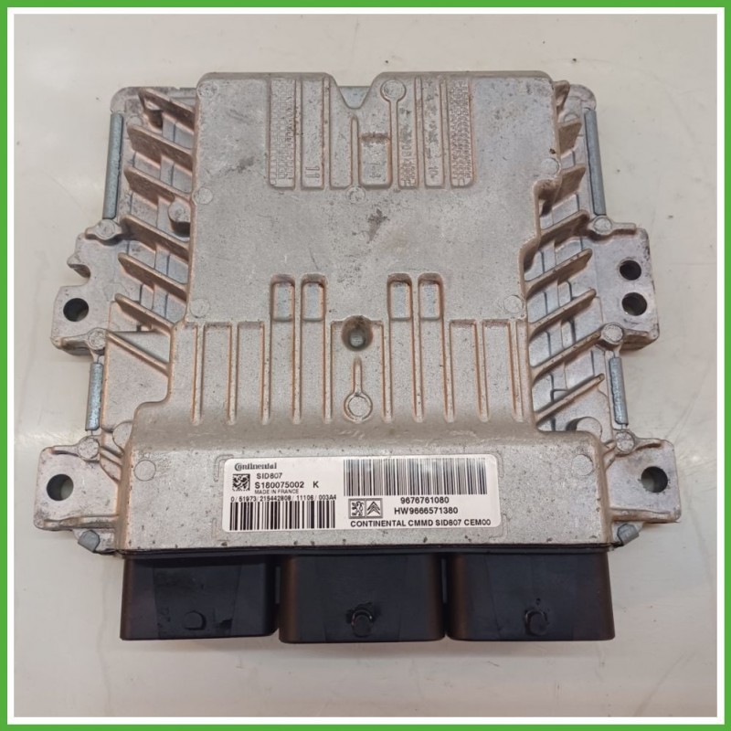 Centralina Motore Iniezione ECU CONTINENTAL S180075002K PEUGEOT 3008 1.6 82kw 194477 2009 2013