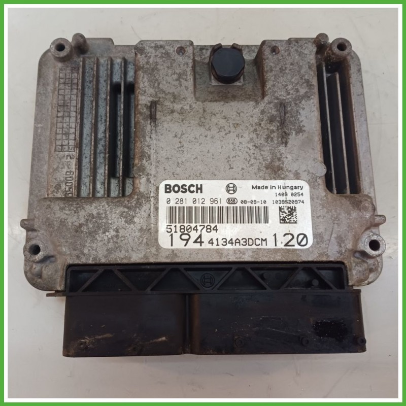 Centralina Motore Iniezione ECU BOSCH 0281012961 FIAT CROMA 2T 1.9 8V 88kw 51868768 2007 2011