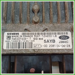 Centralina Motore Iniezione ECU SIEMENS 5WS40140D-T FORD FIESTA CBK 1.4 50kw 1303232 2002 2005