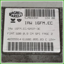 Centralina Motore Iniezione ECU MAGNETI MARELLI IAW16FM.EC FIAT SEICENTO 1E 29kw 46555914 1998 2005