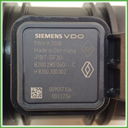 Debimetro Misuratore Massa Aria SIEMENS 5WK97008 RENAULT MASTER 2.5 dCi 8200280060 2006 2010