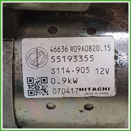 Motorino Avviamento HITACHI S114.905 FIAT GRANDE PUNTO 2Y 55193355