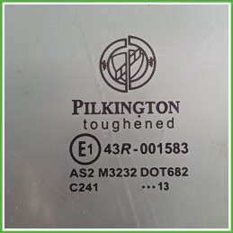 Cristallo Laterale Scendente Posteriore Destro DX LANCIA YPSILON TK 5 Porte 51833767 2011 2016 PILKINGTON