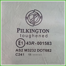 Cristallo Laterale Scendente Posteriore Sinistro SX LANCIA YPSILON TK 5 Porte 51833781 2011 2016 PILKINGTON