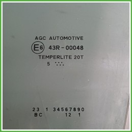 Cristallo Laterale Scendente Anteriore Sinistro SX PEUGEOT 108 B000825780 2014 AGC AUTOMOTIVE