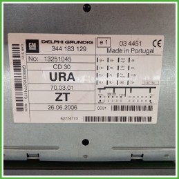 Autoradio OPEL ASTRA A04 1.7 16V 13251045 2004 2011 DELPHI 344183129