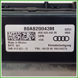 Comandi Clima AC Riscaldamento Condizionatore BHTC 5HB013923-12 AUDI Q5 FYB 2.0 TDI 80A820043AG5PR 2016 2021