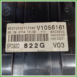 Quadro strumenti contachilometri tachimetro SIEMENS 110.080.280.004 SEAT ALTEA 5P 1.9 TDI 5P0920822GX