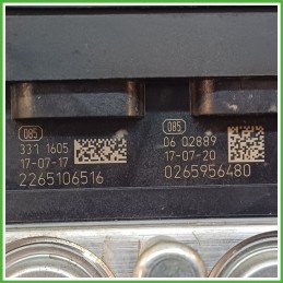 Centralina ABS Modulo Pompa BOSCH 0265956480 71777831 FIAT TIPO 6J Originale Usato