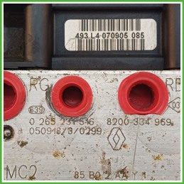 Centralina ABS Modulo Pompa BOSCH 0265800411 7701209606 RENAULT CLIO 3a Serie Originale Usato