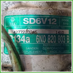 Compressore Clima AC Aria Condizionata SANDEN SD6V12 VOLKSWAGEN LUPO 6X 6N0820803B