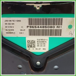 Quadro strumenti contachilometri tachimetro SAGEM 21678510-1 PEUGEOT 307 1.4 16V 6103K1