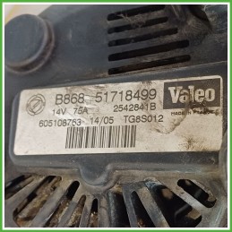 Alternatore VALEO TG8S012 FIAT GRANDE PUNTO 2Y 52003513