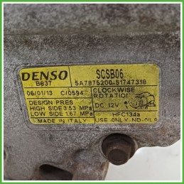Compressore Clima AC Aria Condizionata DENSO SCSB06 FIAT PANDA 2Q 71785268