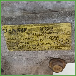 Compressore Clima AC Aria Condizionata DENSO SCSB06 FIAT PUNTO 1N/1P 71785268